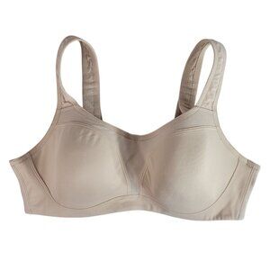 Wacoal Lindsey Contour Underwire Sports Bra Tan 38C Full Cover Seamless 853209